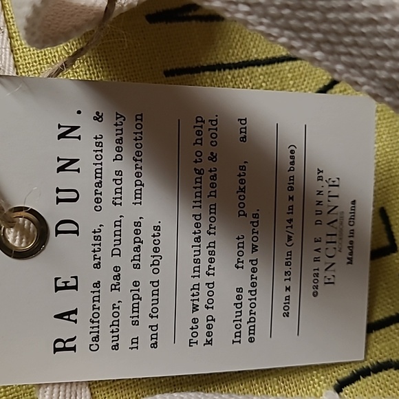 🐝Rae Dunn Bee Kind Insulated Tote - Picture 8 of 9